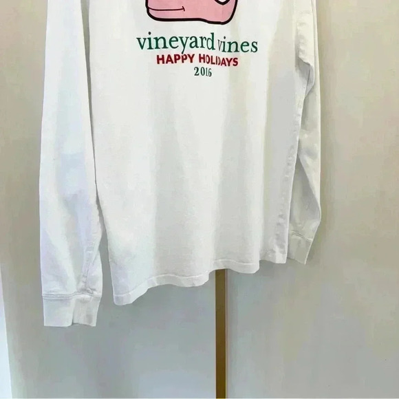 Vineyard Vines Boy’s XL White Holiday Graphic Long Sleeve T-Shirt - Picture 8 of 10